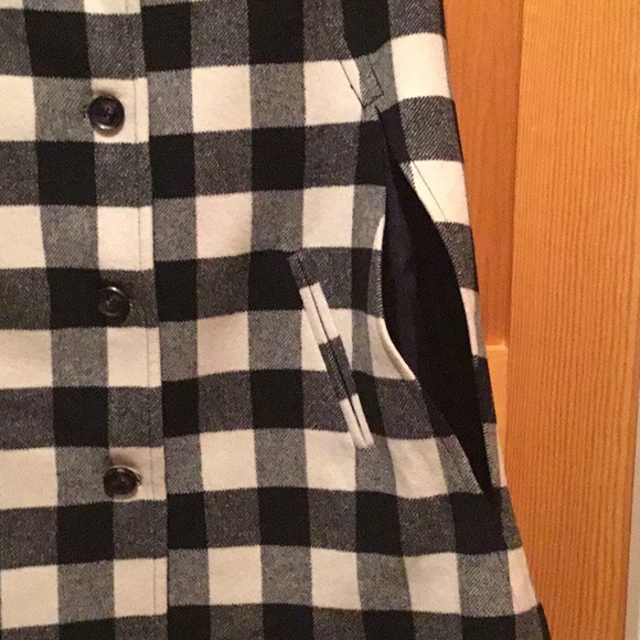 Talbot's Checked Wool Cape - Picture 3 of 9